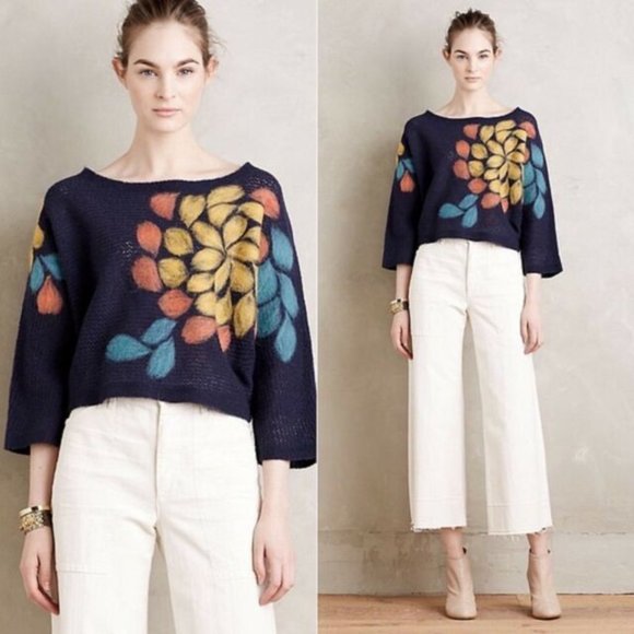 Anthropologie Troubadour Snowblossom 